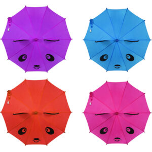 3D Pop-up Umbrella Bear Theme, Solid Color Pack of 4 - Multicolor-24415