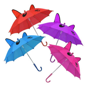 3D Pop-up Umbrella Bear Theme, Solid Color Pack of 4 - Multicolor-0