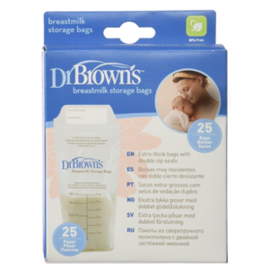 Dr. Brown's Breastmilk Storage Bags 25 Count-0