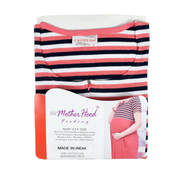 Mother Hood Maternity Nighty Gown - Peach-24140