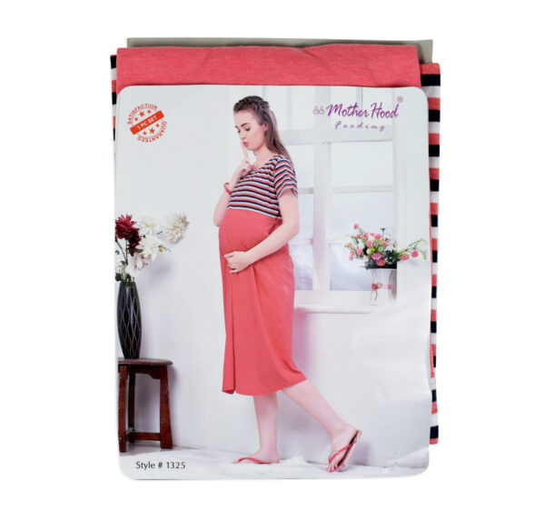 Mother Hood Maternity Nighty Gown - Peach-24139