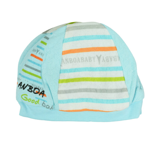 New Born Double Layer Summer Cap - Sky Blue-0