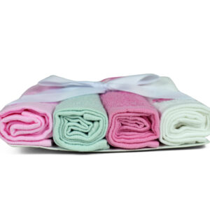 Luvable Friends Washcloths Pack of 4 Shade Light Pink-24298