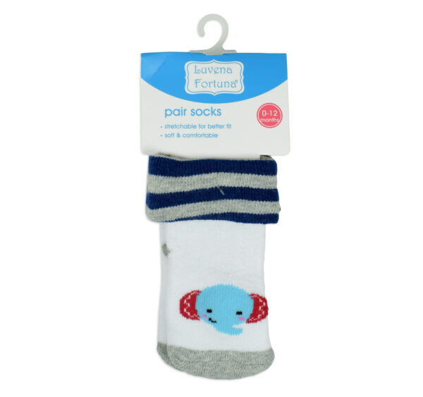 Lovena Fortuna Ankle Length Socks - Blue-0