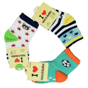 Ankle Length Anti Skid Socks, Assorted Print - Multicolor-24333