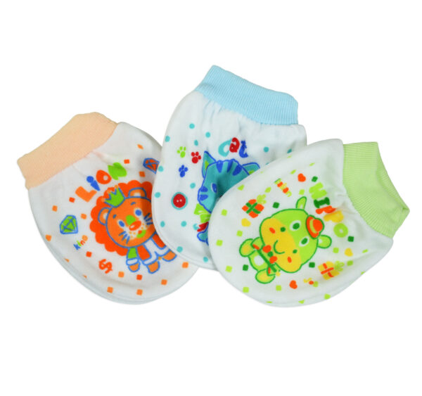 Pop Color Baby Mittens, Pair of 3 - Muticolor-0