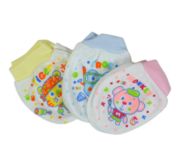 Pop Color Baby Mittens, Pair of 3 - Muticolor-24464