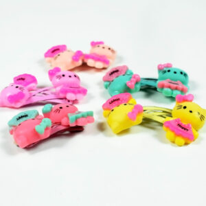 Hello Kitty Style Tic Tac Hair Clips, Pack of 5 Pair - Multicolor-24651