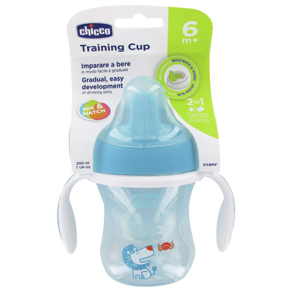 Chicco Training Cup 6M+, Aqua - 200ml-0