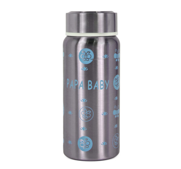 Papa Baby Multipurposable Steel Feeding Bottle - Blue-24135