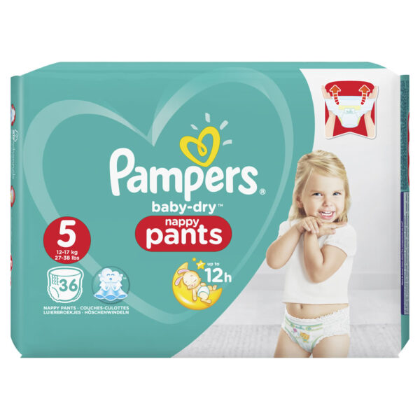 Pampers Baby Dry Pants, Stage-5 (Made in UK) - 36pcs-0