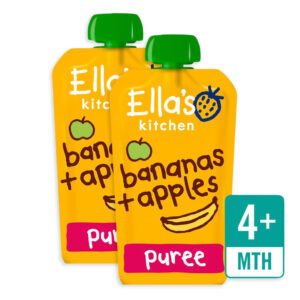 Ella's Kitchen Organic Banana & Apple (4M+) - 120g (Pack of 2)-0