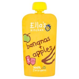 Ella's Kitchen Organic Banana & Apple (4M+) - 120g (Pack of 2)-25630