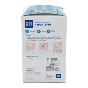 Mee Mee One-Way Nappy Liners - 100 Liners-25681