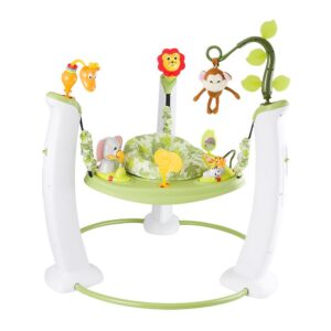 Evenflo Exersaucer Jump and Learn Stationary Jumper, Safari Friends-0