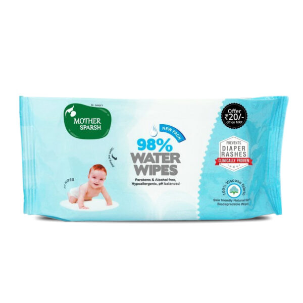 Mother Sparsh Water Wipes (80 Baby Wipes) Rs.20 off-0