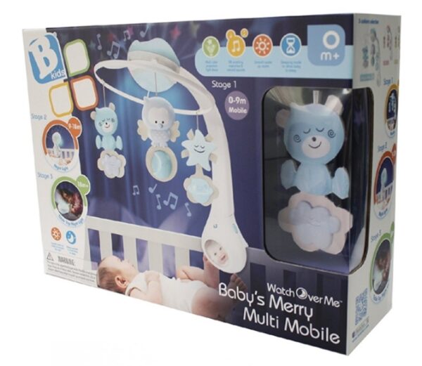 Infantino 3 In 1 Projector Musical Mobile - Light Blue-25287