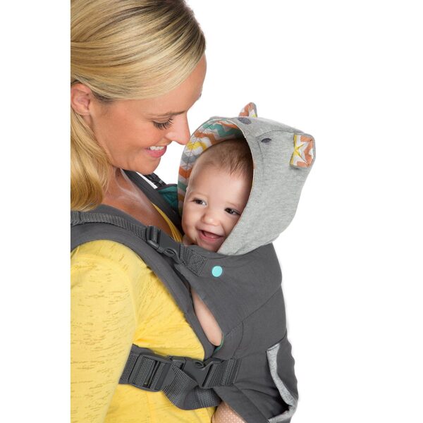 Infantino Cuddle Up Ergonomic Hoodie Carrier - Grey-25787