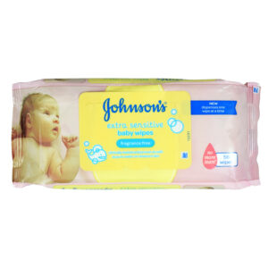 Johnsons Extra Sensitive Fragrance Free Baby Wipes - 56 Wipes-25591