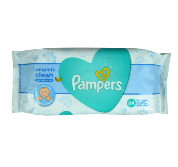 Pampers Complete Clean Baby Wipes Baby Fresh Scent - 64 Wipes-0