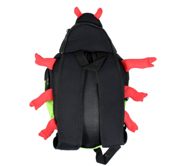 Kids School Bag, Bunny Ears - Green/Black-25917