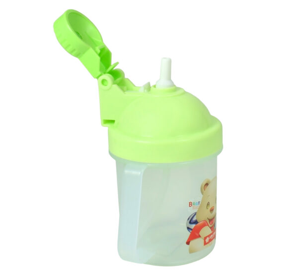 Lion Star Plastic Straw Cup With Handle (200ml) - Green-25959