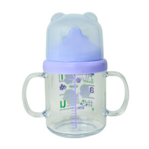 Lion Star Plastic Hard Spout Cup With Handle (200ml) - Purple-25965