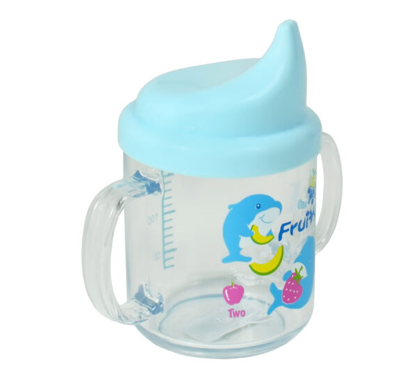 Lion Star Plastic Hard Spout Cup With Handle (200ml) - Aqua-25971