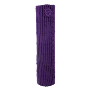 Women Winter Knitted Leg Warmer, Crochet Leg Warmer - Purple-25981