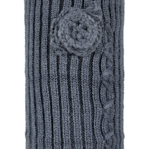 Women Winter Knitted Leg Warmer, Crochet Leg Warmer - Grey-25986