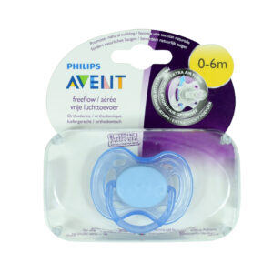 Philips Avent Free Flow Baby Sother, (0-6M) - Blue-0