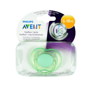 Philips Avent Free Flow Baby Sother, (6-18M) Single Pack - Green-0