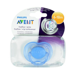 Philips Avent Free Flow Baby Sother, (6-18M) Single Pack - Blue-0