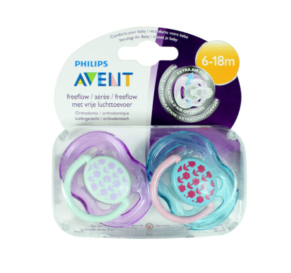 Philips Avent BPA Free Freeflow Baby Pacifier (6-18M) - Pack of 2-25176