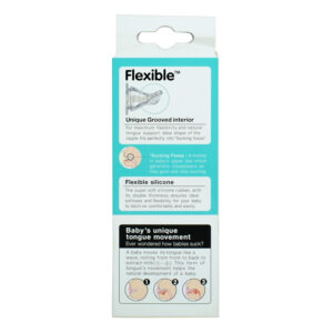 Pigeon Polypropylene Flexible Feeding Bottle Blue with 2 Peristaltic Nipples - 120 ml-25417