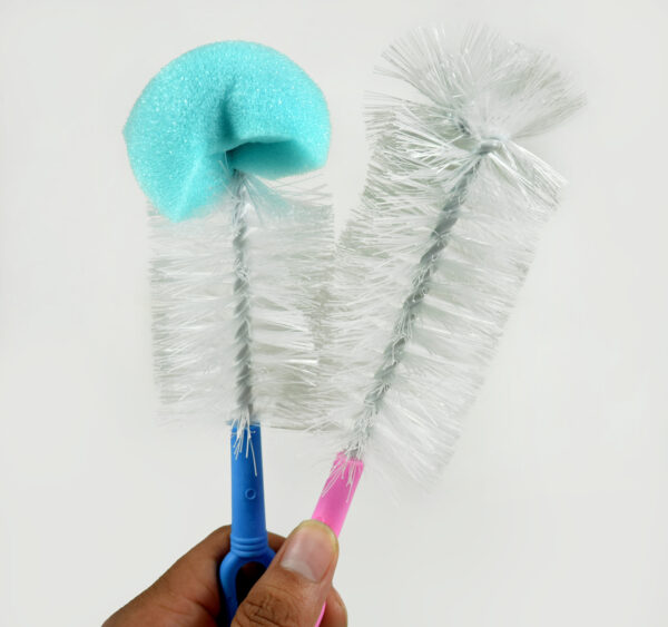 Juju Bottle Cleaning Brush Set - Blue/Pink-25539