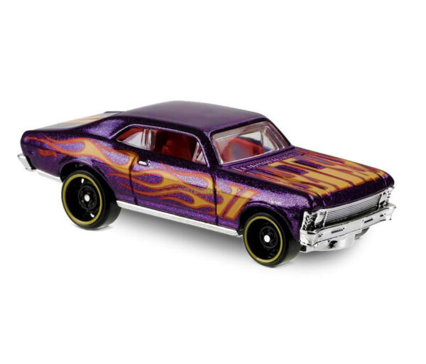 Hot Wheels - 68 Chevy Nova Purple, HW Flames #32/365-0