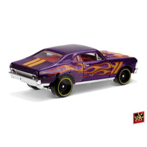 Hot Wheels - 68 Chevy Nova Purple, HW Flames #32/365-25106