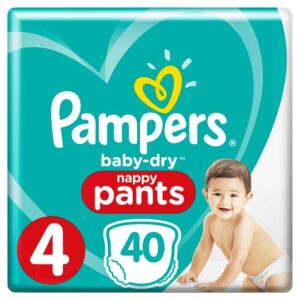 Pampers Baby Dry Pants, Stage-4 (Made in UK) - 40pcs-0