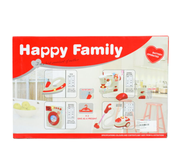 Kids Pretend Play, Washing Machine & Iron Set - Red-26254