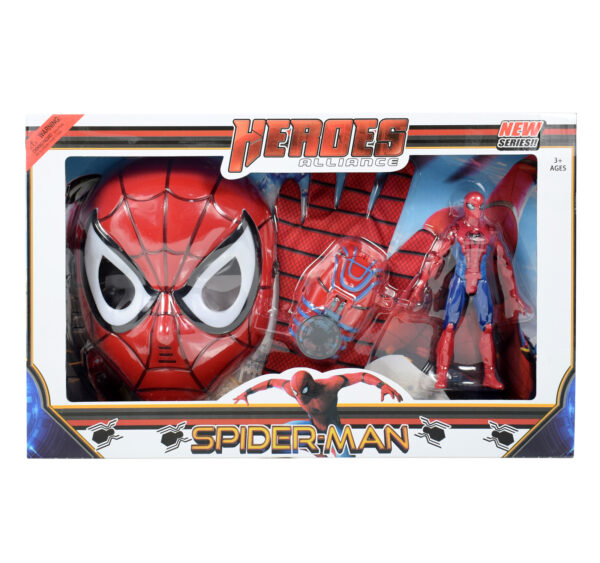 Spider-Man Mask & Accessories - Red-0
