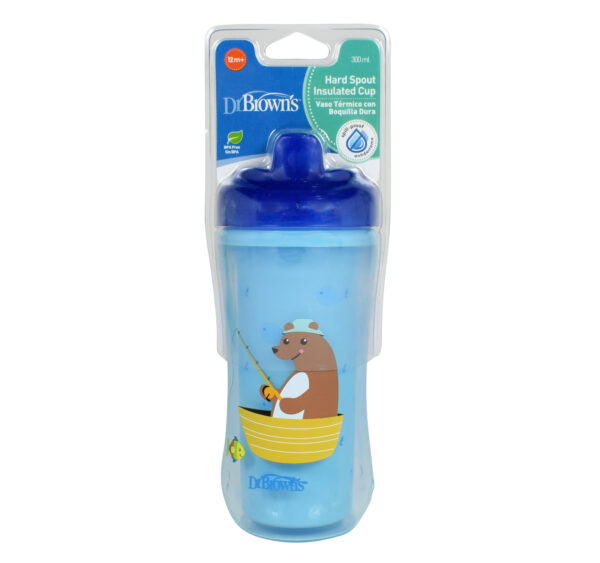 Dr Brown's Hard Spout Insulated Cup, 300ml - Blue-0