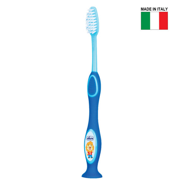 Chicco Milk ToothBrush For Kids 3 to 6 Years, Blue-26500