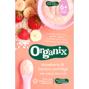 Organix Strawberry & Banana Porridge - 120g-26155