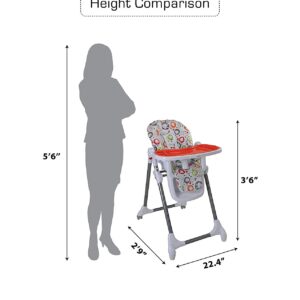 LuvLap Royal High Chair (18468) - Orange-27011