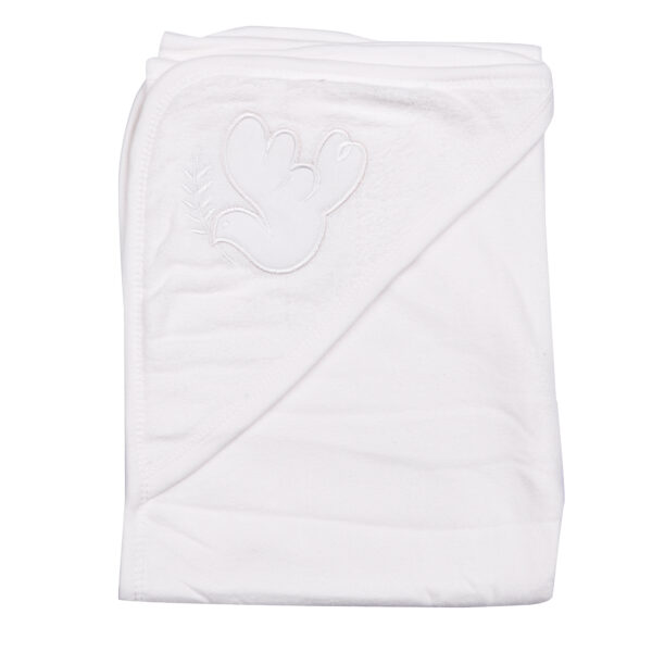 Popees white hooded towel-26648