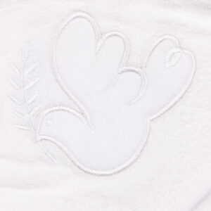 Popees white hooded towel-26649