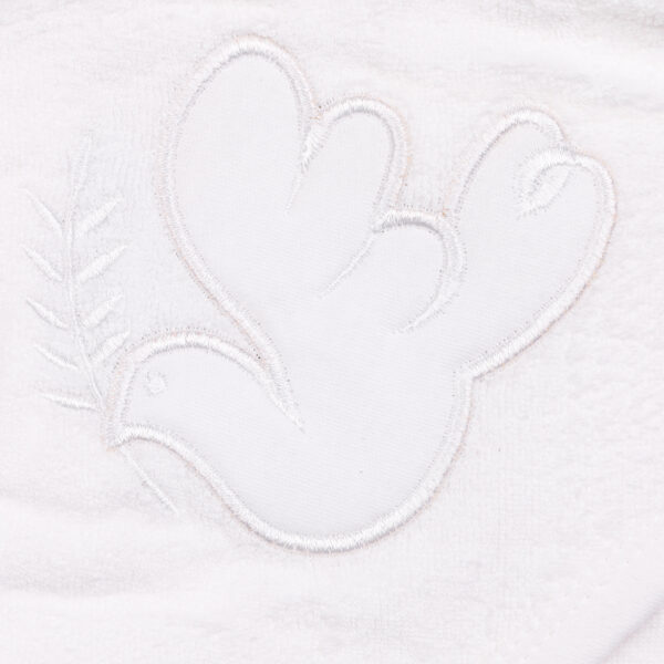 Popees white hooded towel-26649