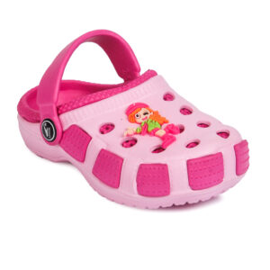 Plastic bathroom slippers(2-4years) - Pink-26783