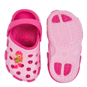 Plastic bathroom slippers(2-4years) - Pink-26781